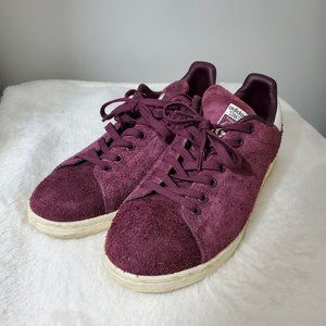Adidas Stan Smith Suede Red Shoes 8.5